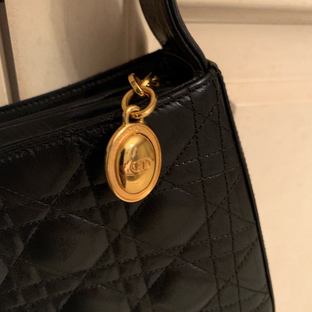 Christian Dior black Quilted vintage handbag - Picture 5 of 8